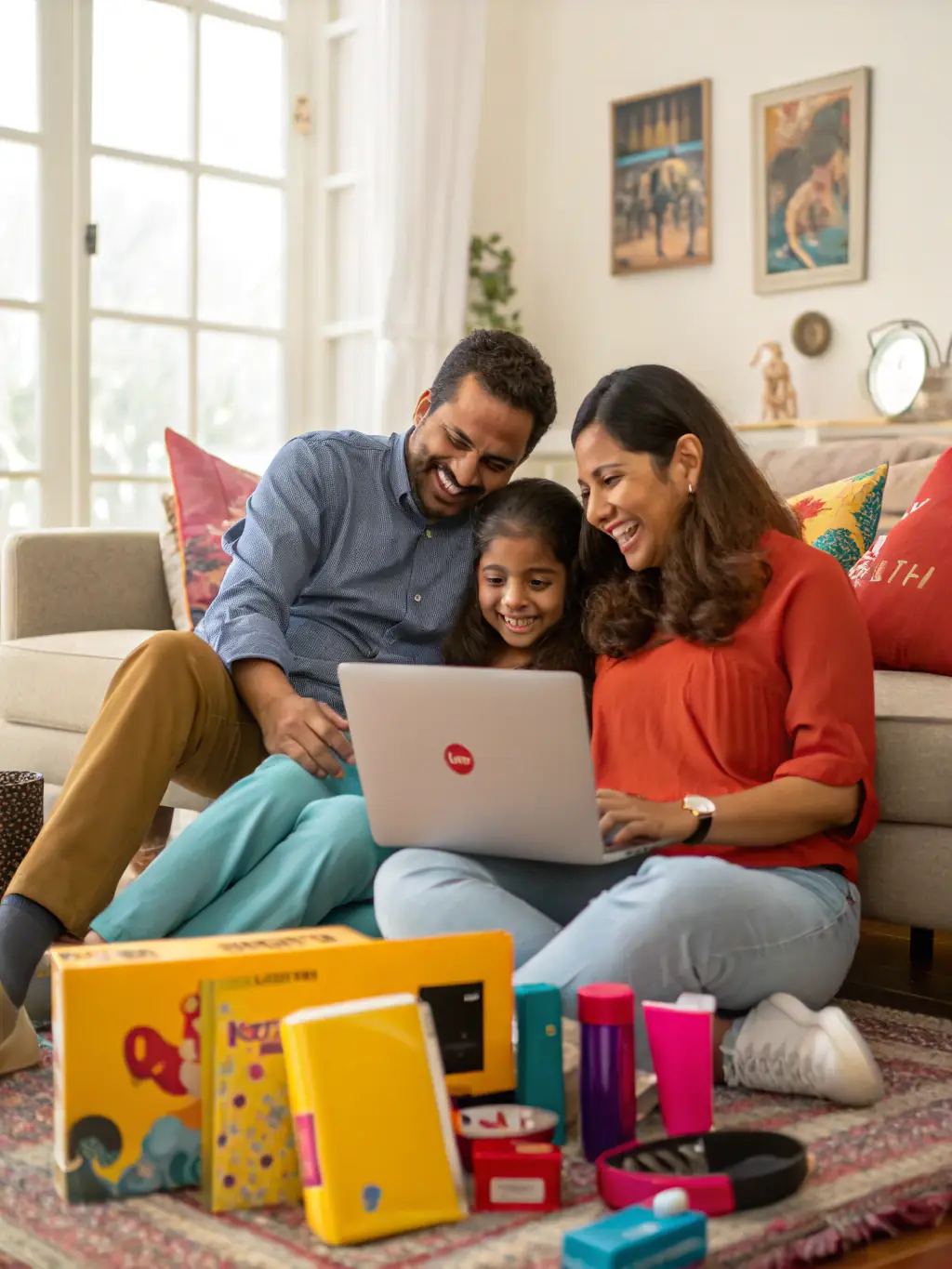 A family purchasing carbon credits online, demonstrating the accessibility of our B2C solutions.